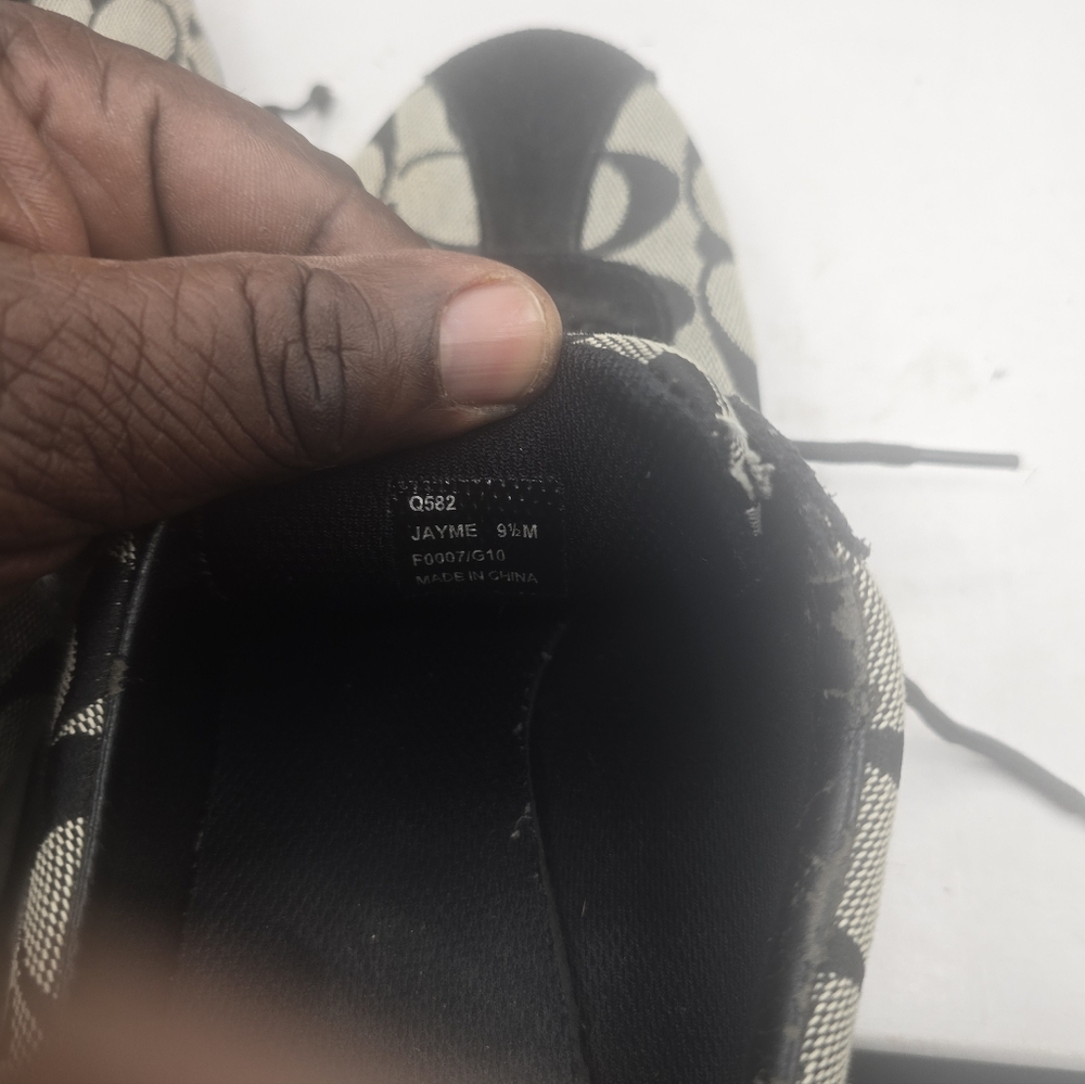 Coach Black and Silver Patterned‎ Sneakers - Picture 5 of 7